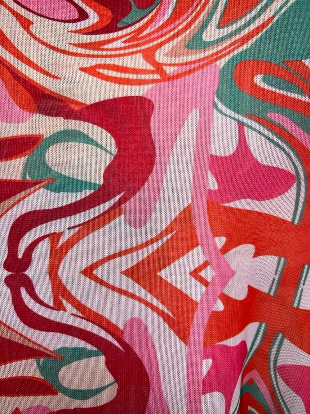 AKIRA  Multicolor Swirl Crop Top